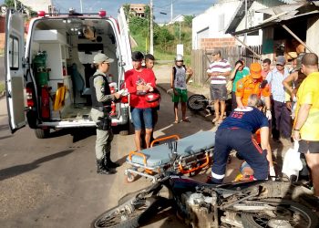 Mais um acidente de trânsito entre motos em Cruzeiro do Sul