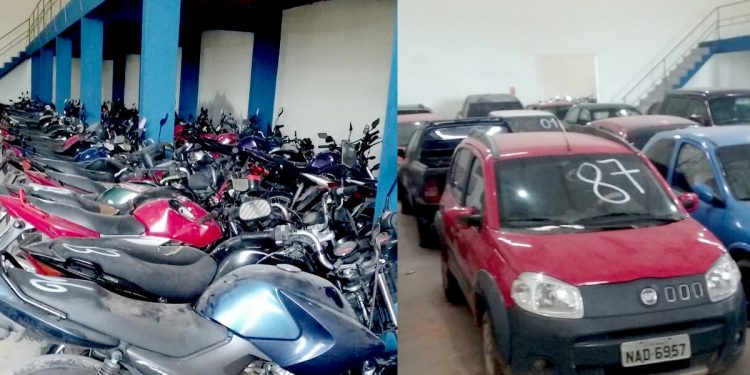 Edital do Detran disponibiliza 107 lotes de veículos para leilão no dia 29