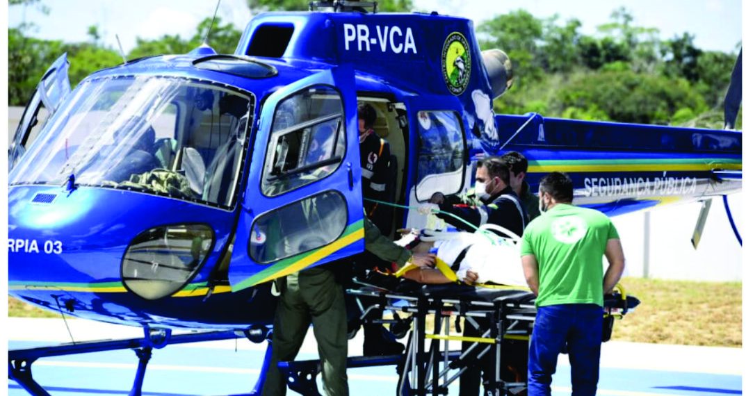 Samu e Ciopaer realizam resgate aéreo de paciente com traumatismo em Porto Walter