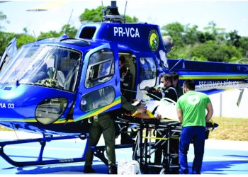 Samu e Ciopaer realizam resgate aéreo de paciente com traumatismo em Porto Walter